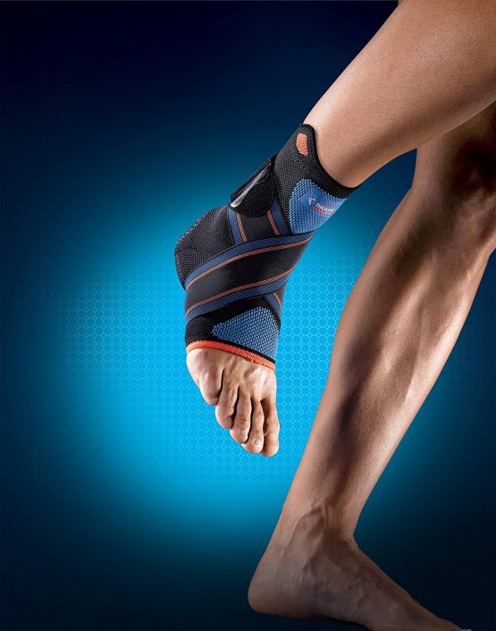 Novelastic Ankle Strap Thuasne Sport - Black/Blue/Orange - Size M - Image 3