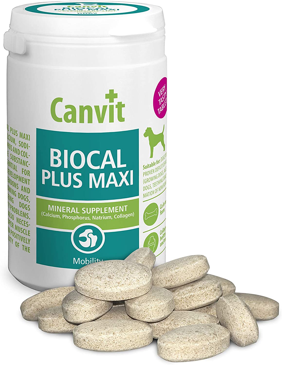 Canvit Biocal Calcium Tablets For Dogs Mineral Dog Food Supplement For