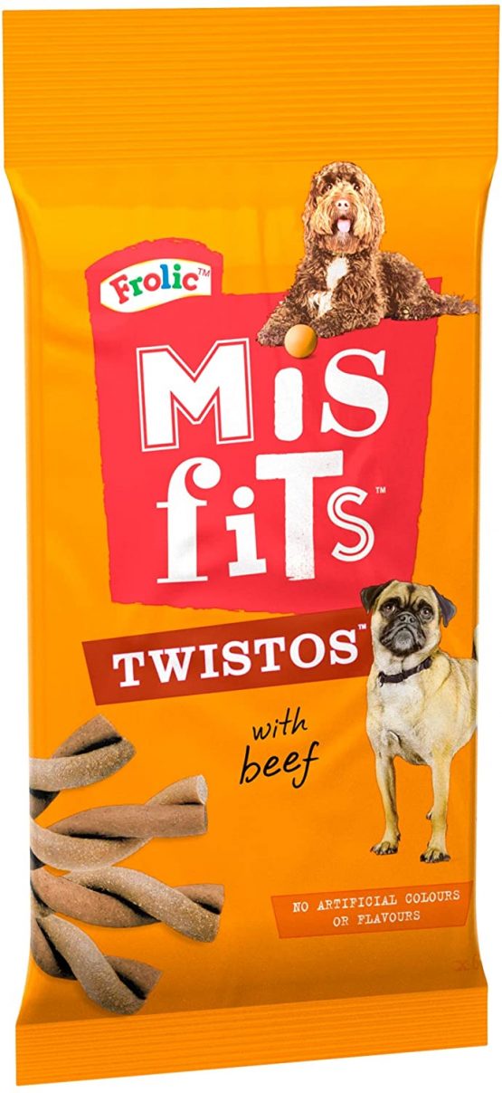 Misfits Twistos - Dog Treats with Beef, 18x105g - Image 2