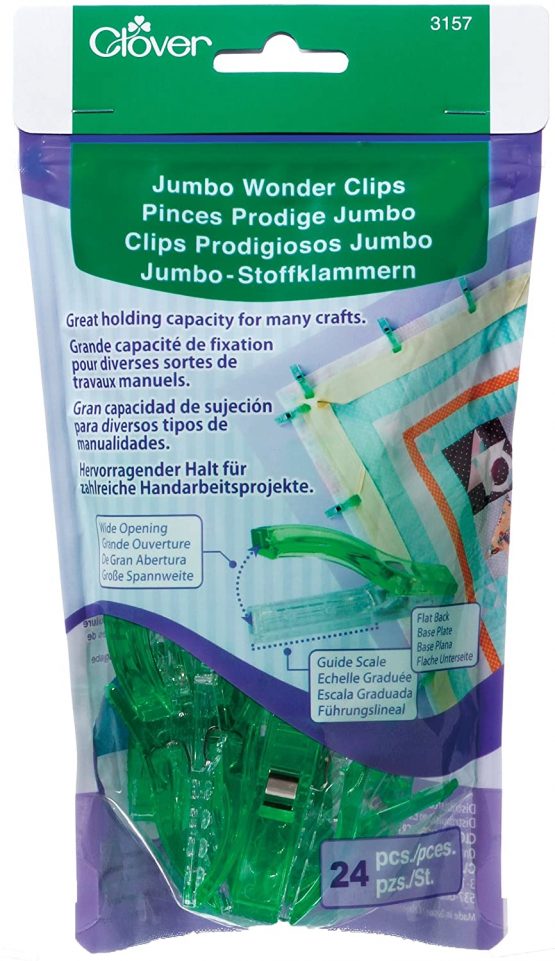 Clover 24-Piece Jumbo Wonder Clips, CL3157