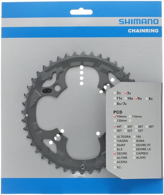 SHIMANO Chainring 44T FC-M590 Grey - Image 2