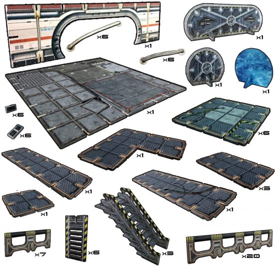 Battle Systems Sci-Fi Terrain - 28mm Modular 3D Space Terrain - Perfect for Wargaming and Roleplaying Tabletop Games - Full Colour Printed 3D 40K Multi Level Building Models (Galactic Core Set) - Image 4