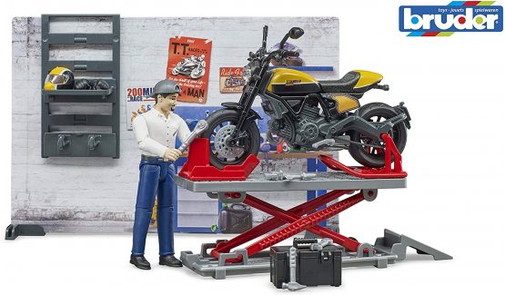 Bruder bWorld Motorcycle Service with Scrambler Ducati Full Throttle