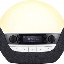Lumie Bodyclock Luxe 750DAB - Wake-up Light with DAB Radio, Bluetooth Speakers, Low-Blue Light for Sleep