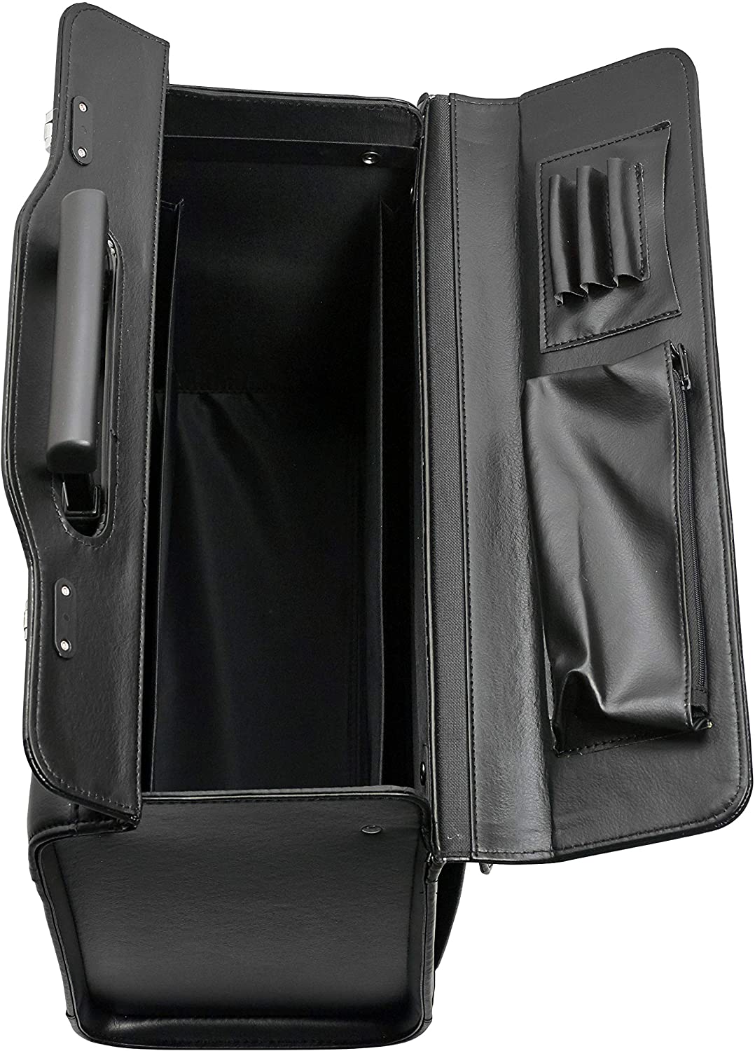 Pilot Case 2 Wheeled Faux Leather Lightweight Cabin Travel