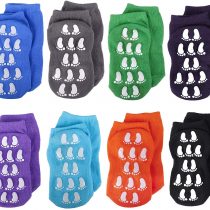 Toddler Grips Ankle Socks, Non Slip Socks for Kids, Low Cut Anti-Skid Floor Socks for 1-3 Years Baby Boys and Girls, 8 Pairs
