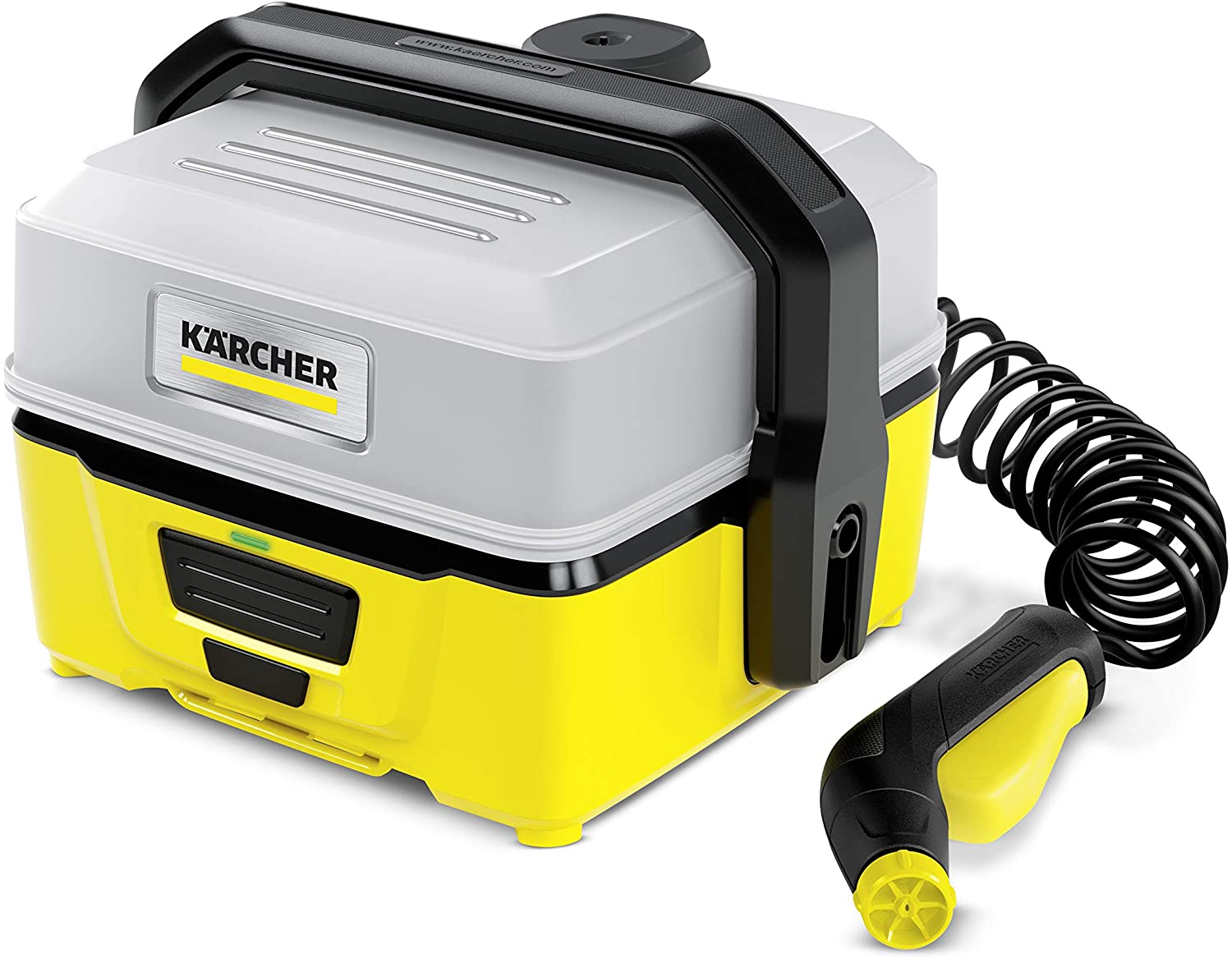 Kärcher OC 3 Pressure Washer, Low Pressure, Lithium-Ion Battery, Flow Rate: 2 L/H, Weight: 2.2 kg, Water Tank: 4 L
