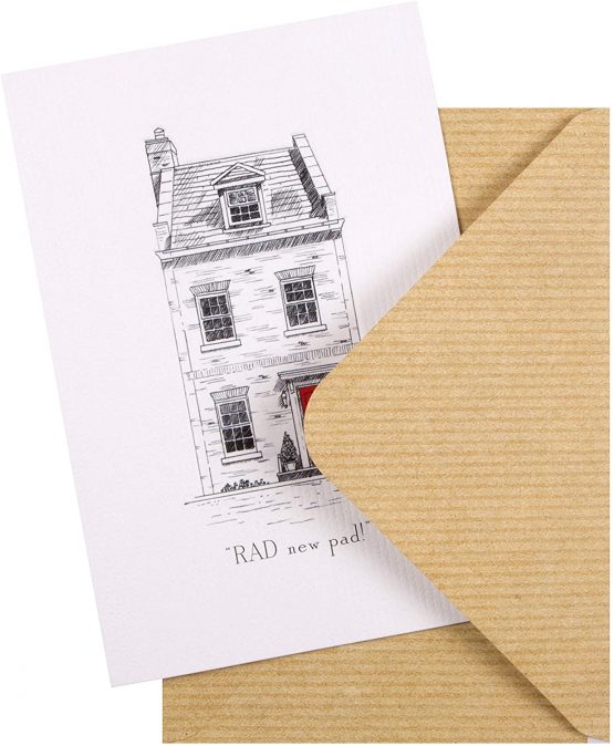 New Home Congratulations Card from The Hallmark Studio - Embossed House Design - Image 2
