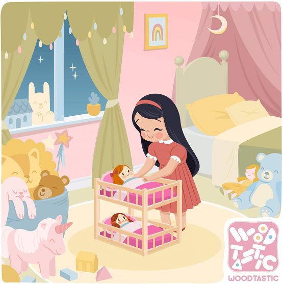 baby doll bunk bed room