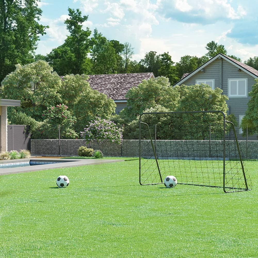 SONGMICS Children's Football Goal, Football Net, Quick Setup, for Garden Yard, Park, Beach, Iron Tubes, PE Net - Image 3