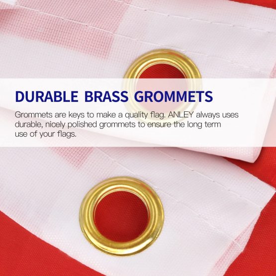 ANLEY Pack of 2 Fly Breeze 3x5 Foot United Kingdom UK Flag - Vivid Color and UV Fade Resistant - Canvas Header and Double Stitched - British National Flags Polyester with Brass Grommets 3 X 5 Ft - Image 3