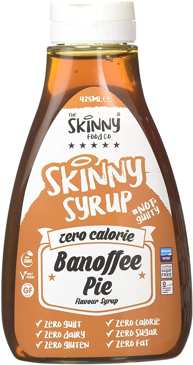 The Skinny Food Zero Calorie Banoffee Pie Syrup, Colored, 500 g, 500 g (Pack of 1)