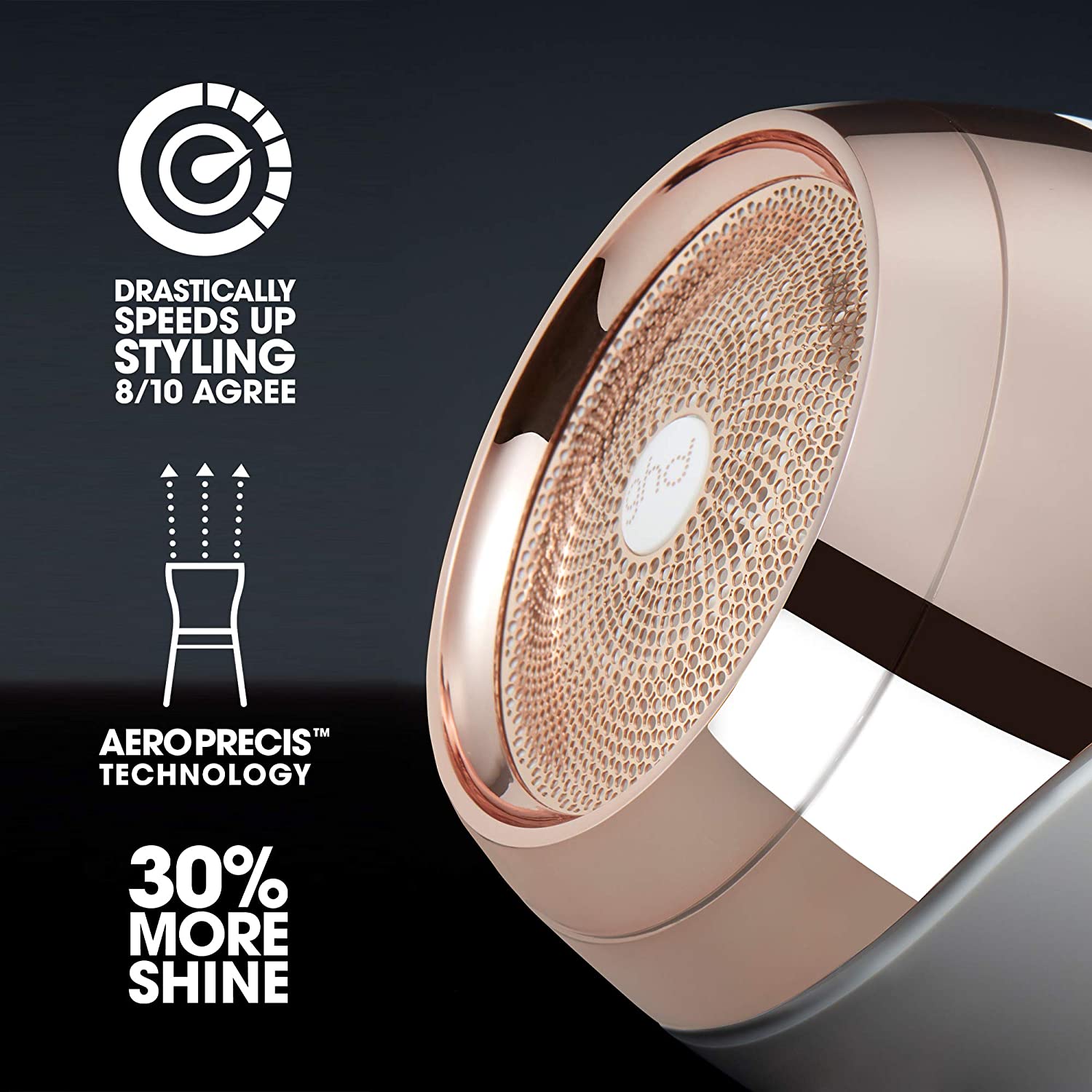 ghd Helios Professional Hair Dryer in White - Lightweight, Fast Styling, Ultimate Styling Control - For All Hair Types (UK Plug) - Image 3