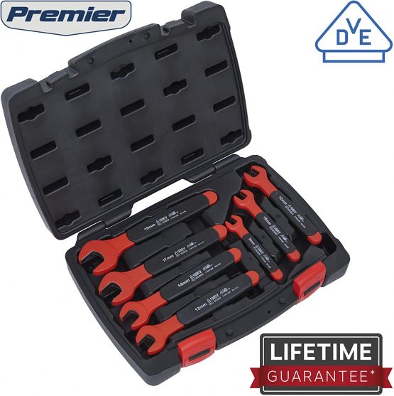 Sealey AK63171 VDE Approved Insulated Open End Spanner Set, 7 Pieces