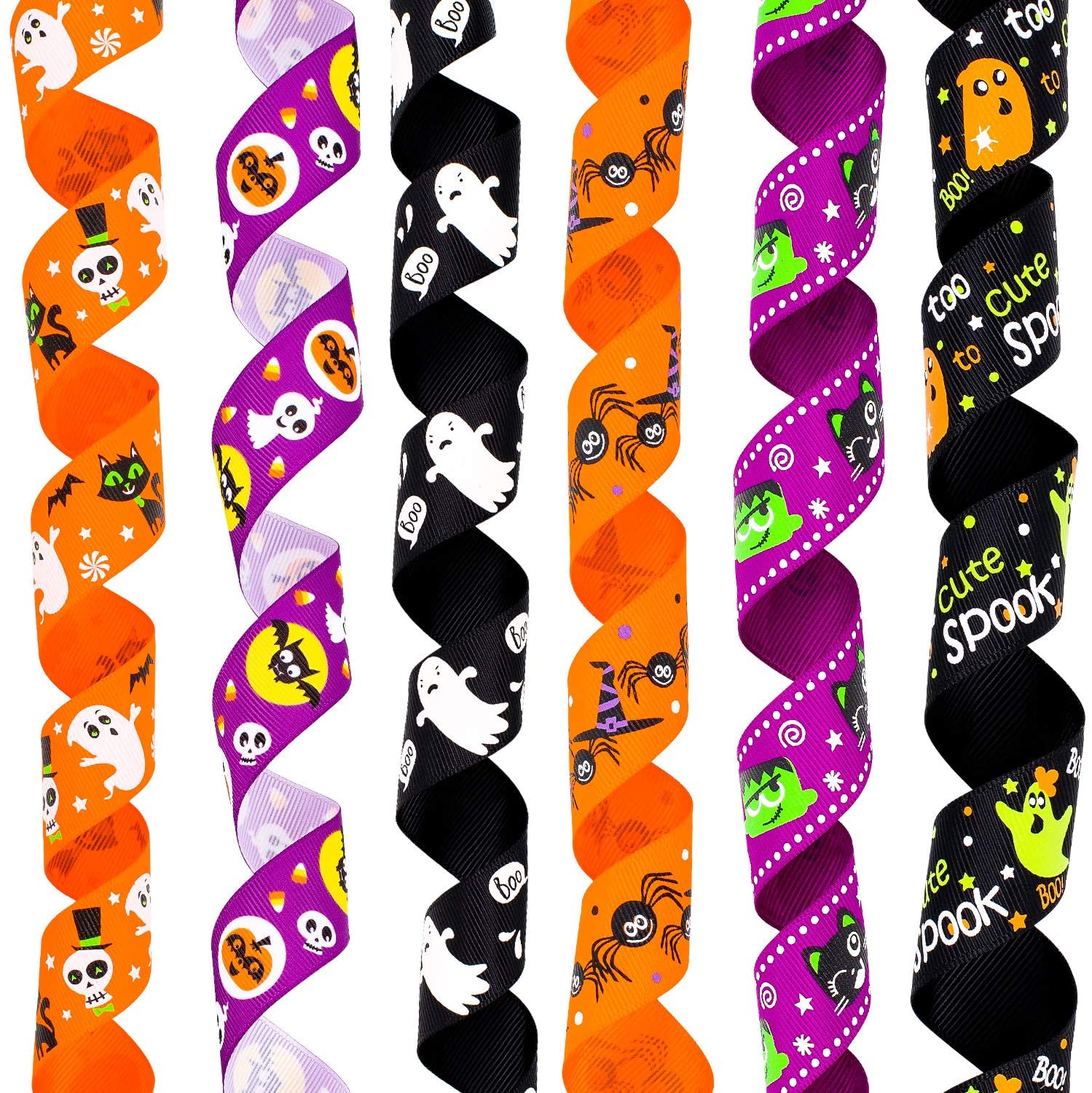 Whaline 6 Assorted Halloween Ribbons - Image 3