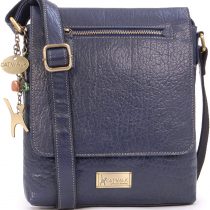 Catwalk Collection Handbags - Genuine Leather Messenger Bag with Long Shoulder Strap - Anti-Theft Crossbody Bag - Fits Tablet or iPad - ANJA