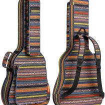 CAHAYA Bohemian Guitar Case Vintage Guitar Bag 15.5mm Thick Sponge Padded Guitar Case for 40 41 42 Inches Acoustic Classical Guitar, CY0186