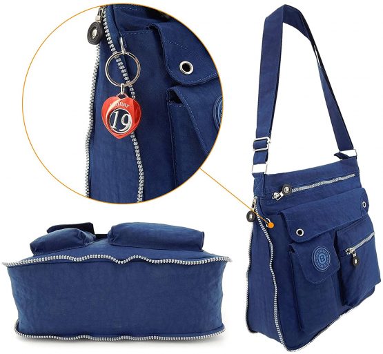 ekavale - Lightweight women's shoulder bag - practical crossbody handbag - with many compartments - shoulder bag water-repellent women's bag - Image 4
