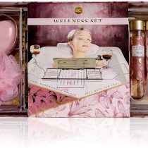 accentra A moment for you gift set, wellness set with various care products and bath tray, the special gift for all women, ladies, mums