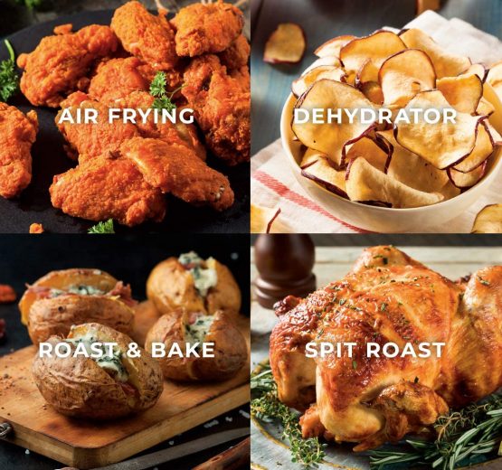 Tower Xpress Pro T17039 Vortx 5-in-1 Digital Air Fryer Oven with Rapid Air Circulation, 60-Minute Timer, 11 L, 2000 W, Black - Image 2