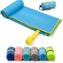 meteor Microfibre Towel Quick Dry Gym Pool Fitness Swimming Travel Camping Beach Yoga Pilates Bath Shower Absorbent Compact Lightweight Dry Men Women Kids Post-Bath Pet Drying 80 x 130 cm