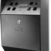 Lacor 63342 Ashtray Wall Black, Stainless Steel 18/10