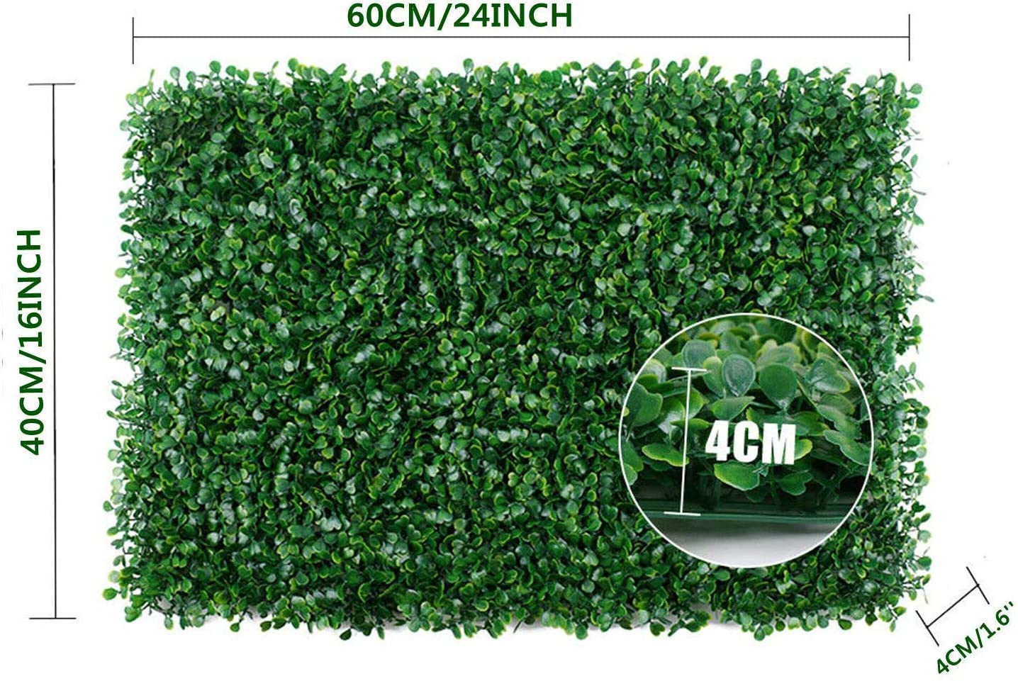 Nisorpa Artificial Hedge Boxwood Panels Trellis Screening,12PCS Fake Ivy Plants Privacy Fence - Image 2