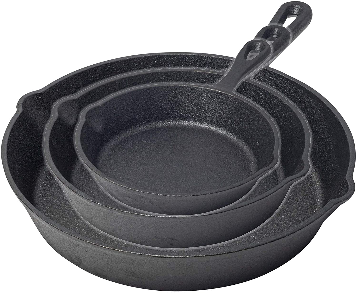 PreSeasoned Cast Iron Skillet Frying Pans Oven Safe Cookware for
