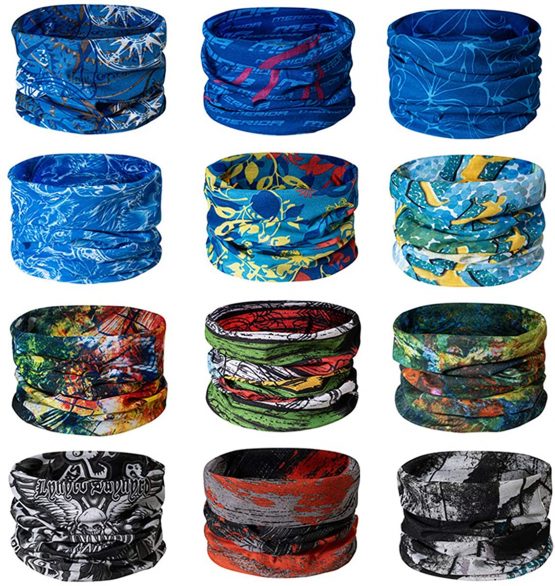 TAIYUNWEI Outdoor Multifunctional Sports Magic Seamless Scarf, Magic Head Scarf, Elastic Headband Bandana, UV Resistance Sport Headwear for Riding, Motorcycling, Hiking, Fishing, Yoga.