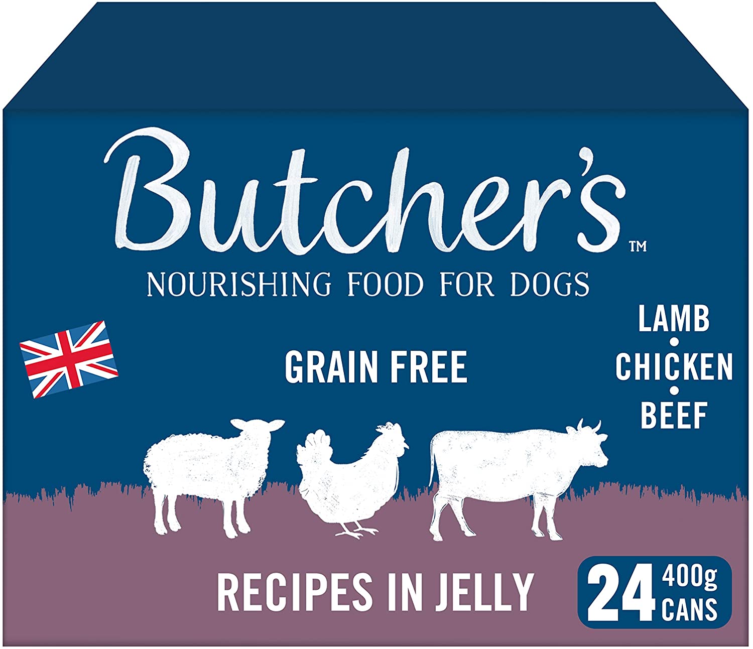 Butcher's Wet Dog Food Tin Cans Grain Free Recipes in Jelly 9.6kg (4 x 6 x 400g), Grain Free Tin, 9.6 kg (Pack of 1) - Image 2