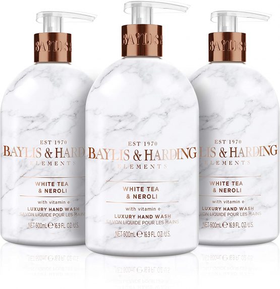 Baylis and Harding Elements White Tea and Neroli, 500ml Hand Wash, Pack of 3