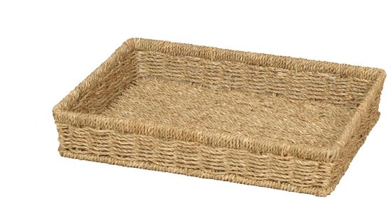 Home-ever A4 Seagrass Rectangle Tray