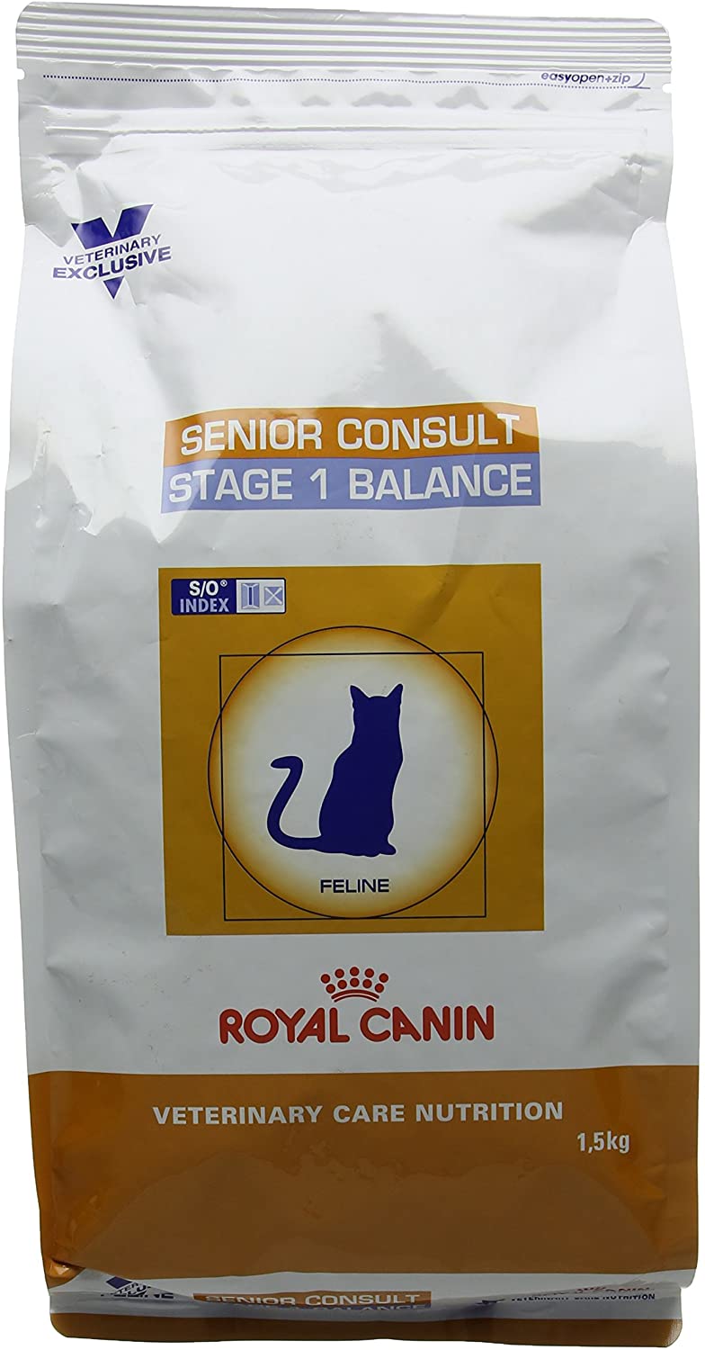 Royal Canin Vet Care Nutrition Feline Senior Consult Stage-1 Balance 1.5 Kg, 1.5 kg (Pack of 1)