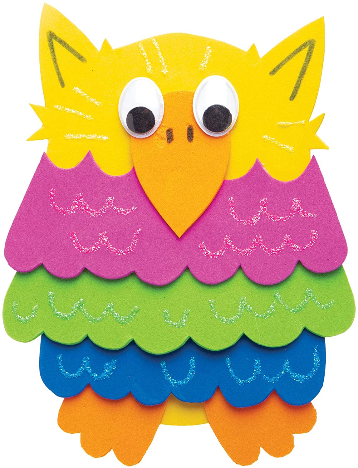 Baker Ross Foam Sheets Class Pack of 50 - Arts and Crafts for Kids, Assorted, 30cm x 23cm - Image 4