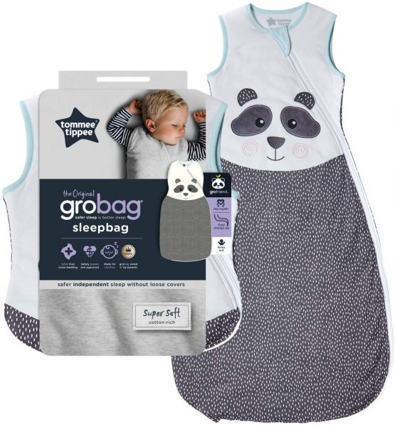 Tommee Tippee Baby Sleep Bag, The Original Grobag, Soft Cotton-Rich Fabric, 6-18m, 2.5 Tog, Pip the Panda - Image 2