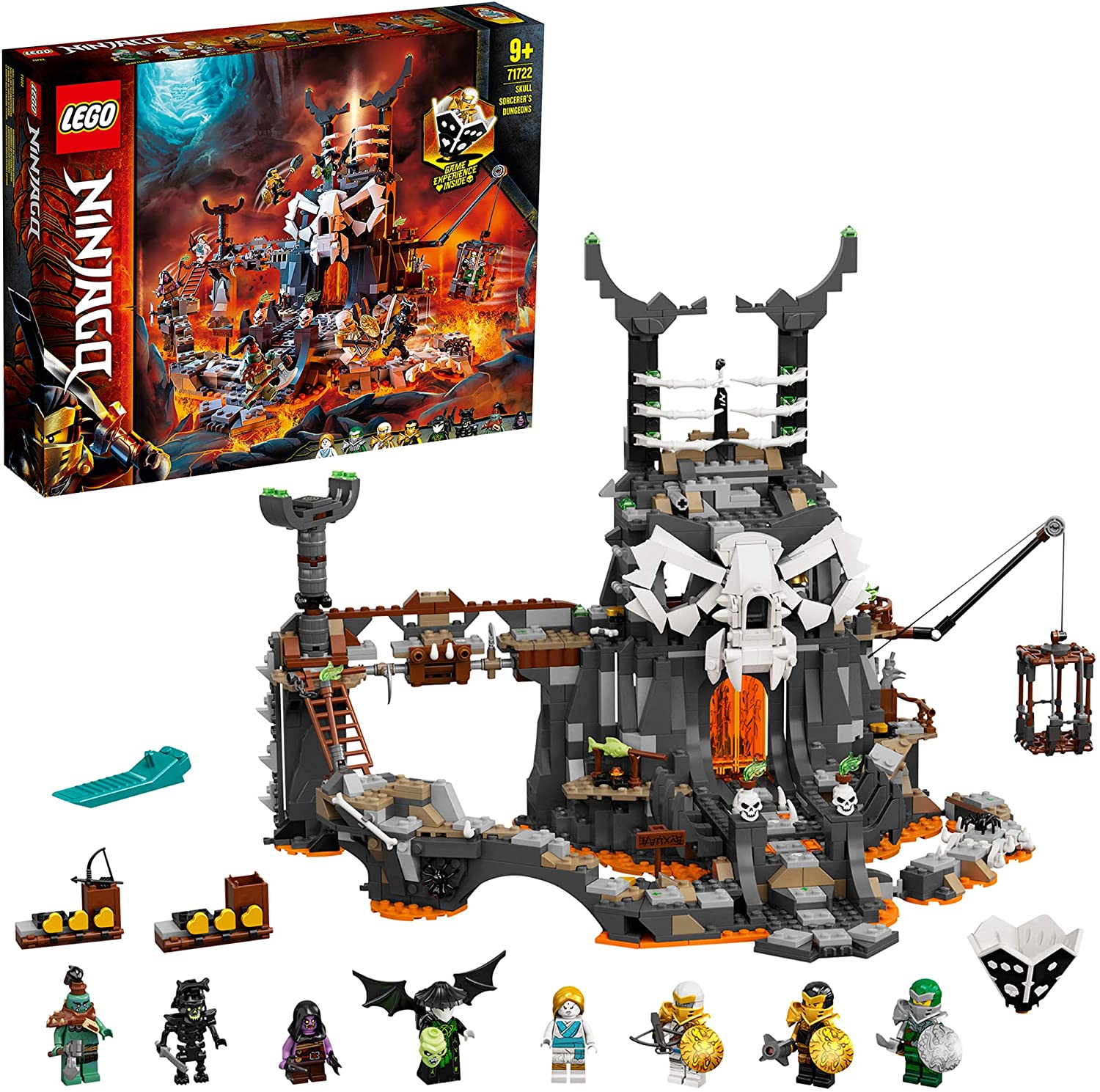 LEGO 71722 Ninjago Skull Sorcerer's Dungeons, Multicolor