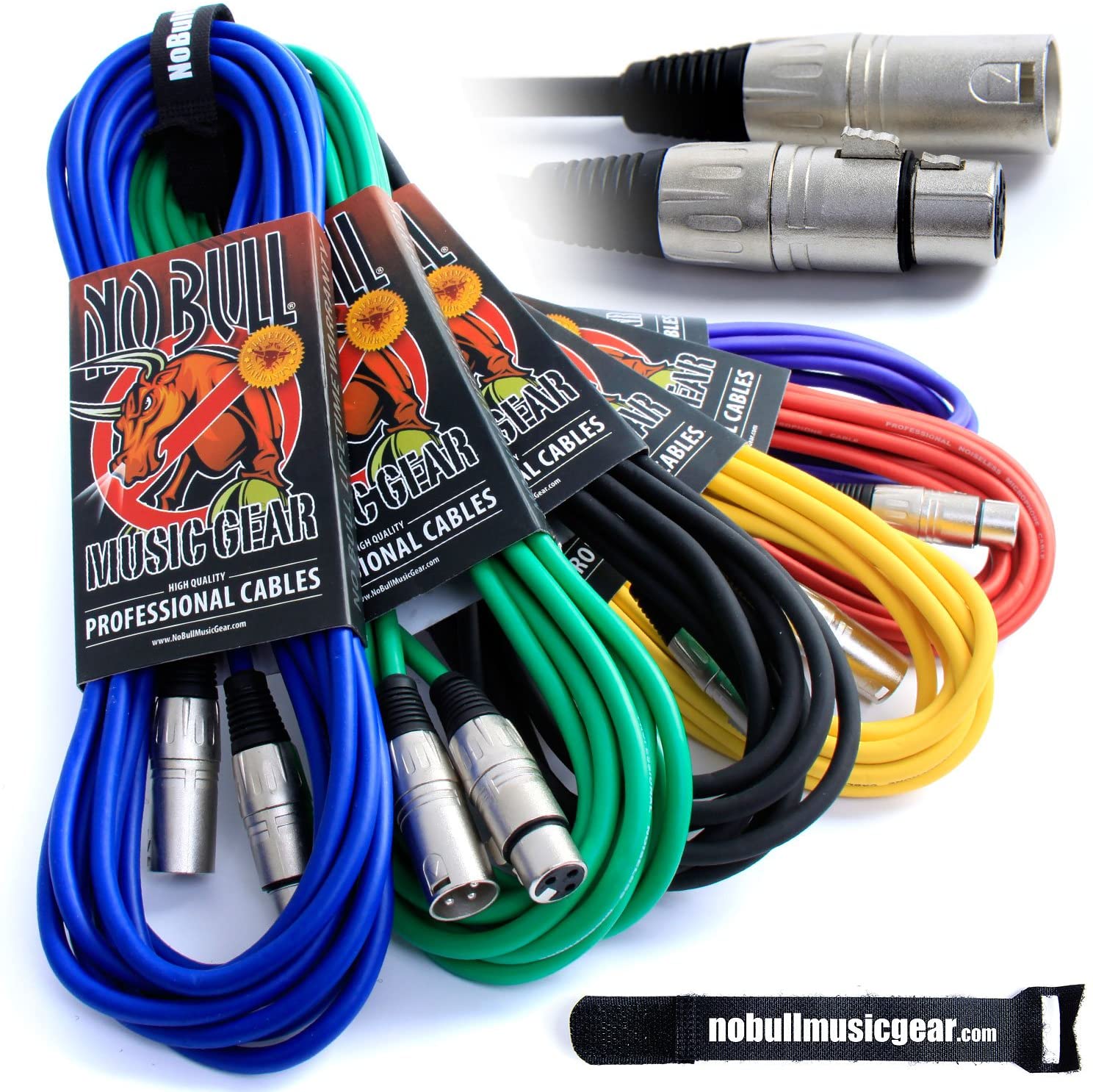 No Bull Nordell Music Gear' Premium XLR Cable (Purple - Image 4