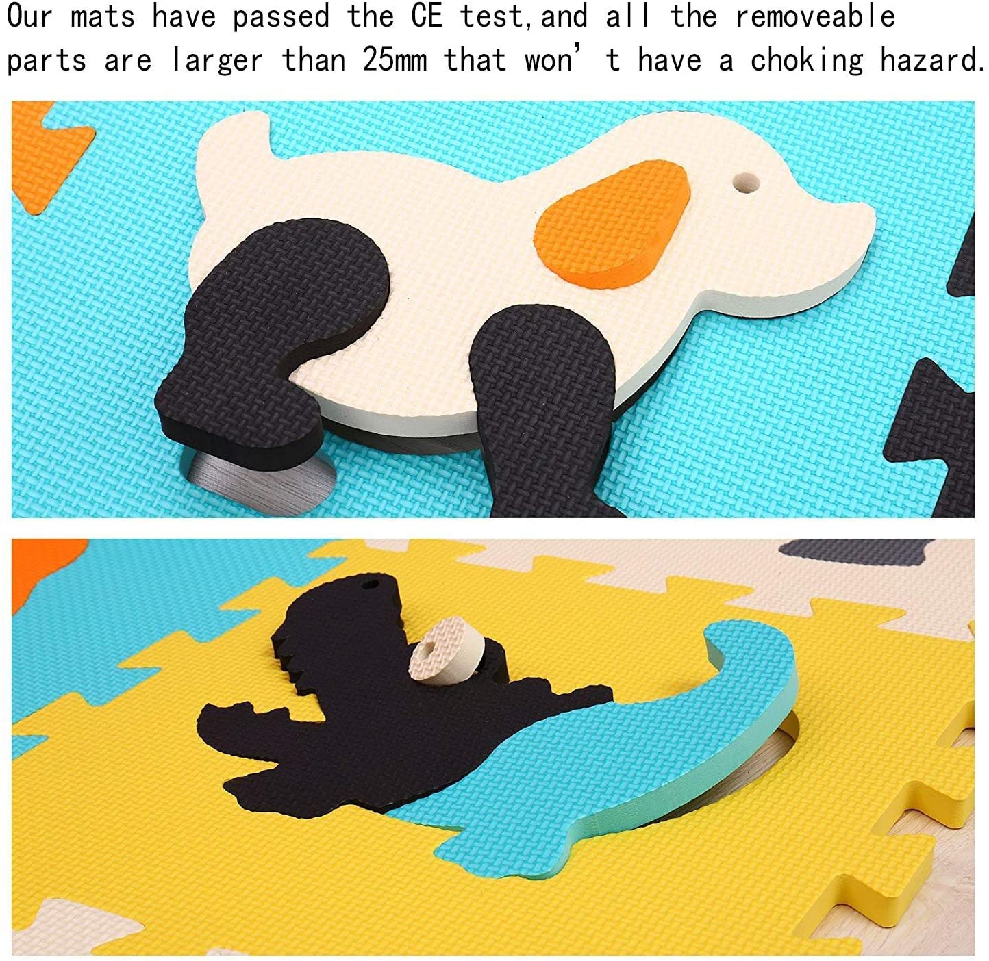 qqpp Mat,Soft EVA Foam Baby Play Mats For Floor, Jigsaws Puzzle Board