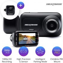 Nextbase 222x Front and Rear Dash Cam Full 1080p/30fps HD Recording in Car DVR Cam - 140° 6 lane Wide Viewing– Intelligent Parking Mode- Polarising Filter Compatible- G-Sensor Motion Detection- Hidden