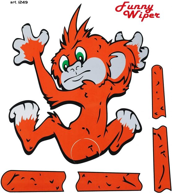 Funny Wipers Rear Window for Car Stickers, Monkey
