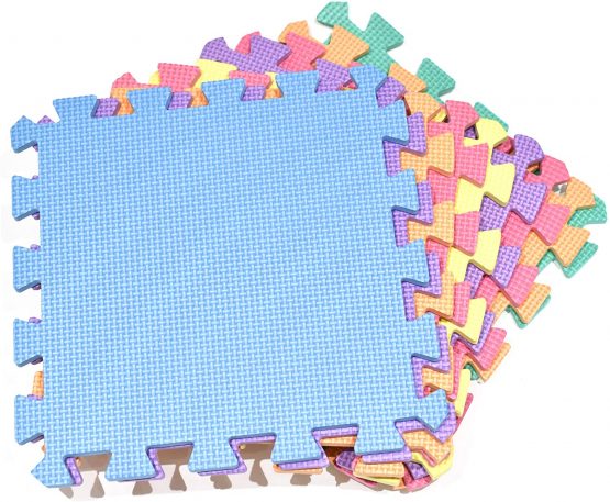 M.Y Interlocking Foam Play Mats - Thick, Multi Colour Soft EVA Baby Floor Tile Puzzle Mat