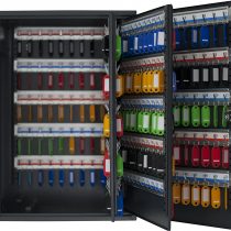 PAVO Deluxe Key Cabinet for 300 keys - Dark Grey, Metal, Dark Grey, 20x38x55 cm