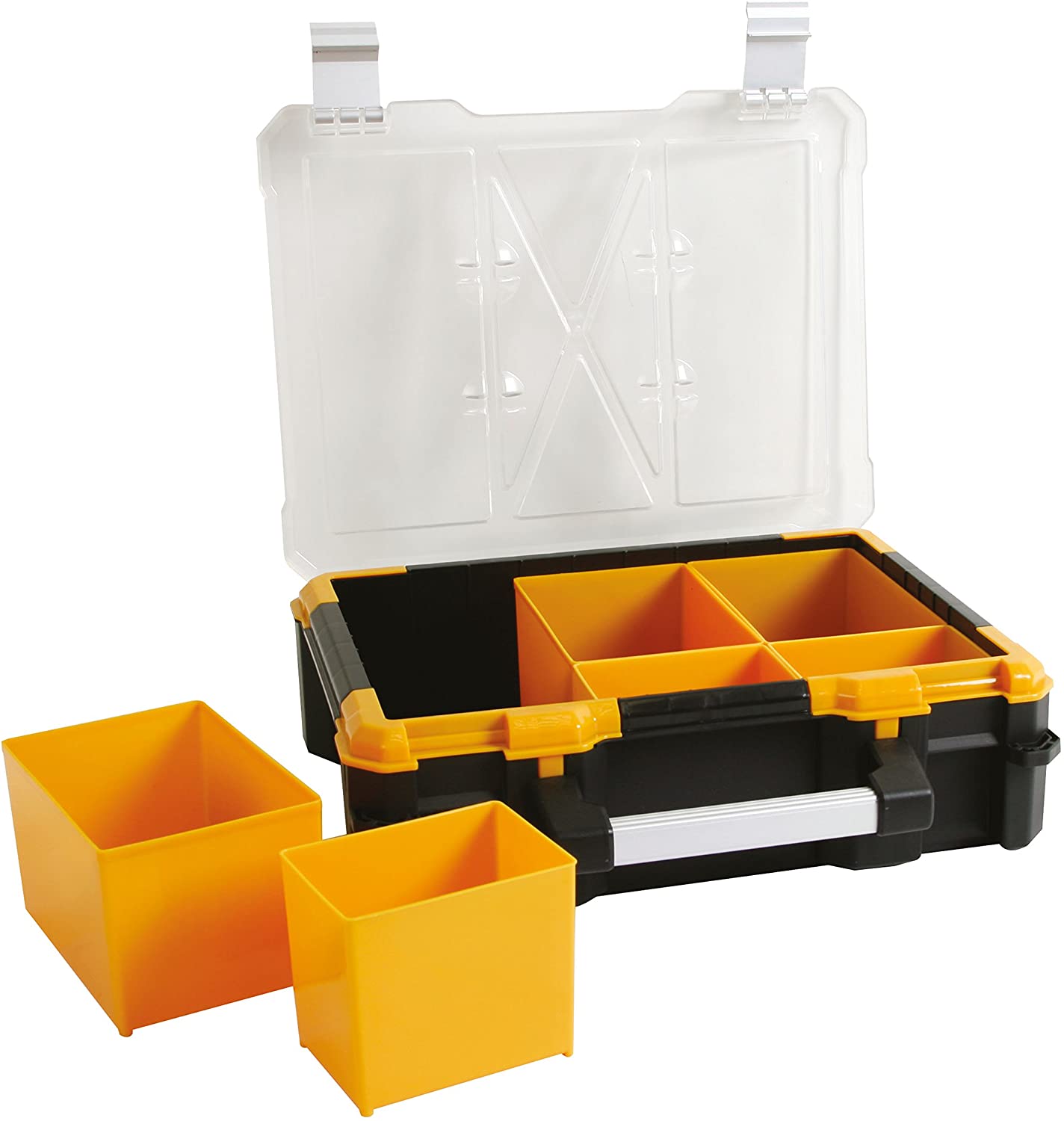 Perel OSC15 15-Inch Plastic Storage Case with Removable Bins, Random - Image 2