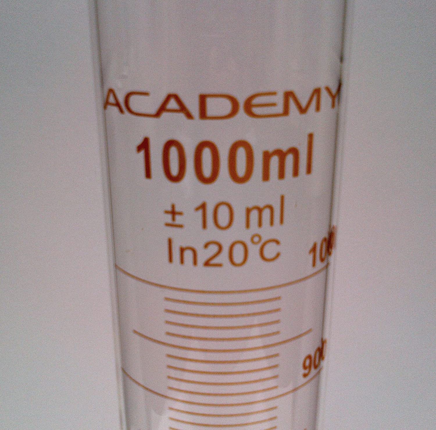KING SCIENTIFIC GLASS MEASURING CYLINDER (GRADUATED BOROSILICATE GLASS) 1000ML, Amber - Image 2