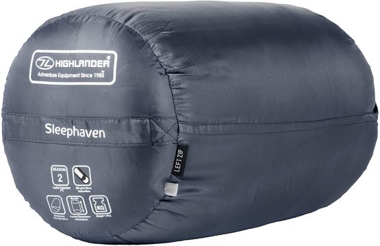 XL Sleeping Bag by Highlander – Extra Large Pod Design perfect for Camping, Sleepovers and Festivals – Lightweight Single Bags suitable for Adults & Juniors -The Sleephaven, Azure, Black & Grape Juice - Image 4