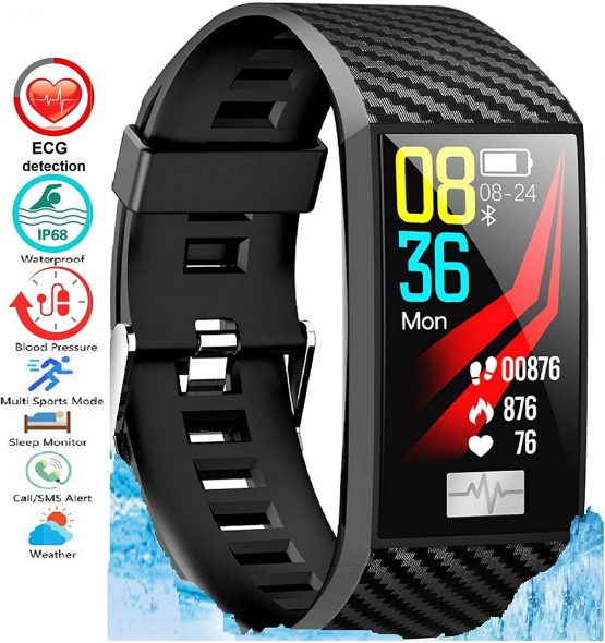 N3 ZELEK Smart Watch Blood Pressure Monitor Fitness Tracker Support Oximeter HEART Rate Monitor STRONG BATTERY Waterproof IP68 50m Full Touch Screen Activity Tracker for Men Sleep Monitor Unisex Watch