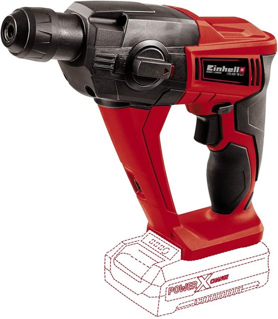 Einhell Power X-Change 18V Cordless Rotary Hammer Drill | TE-HD 18 Li SDS Plus Drill | Solo - Battery and Charger Not Inlcuded