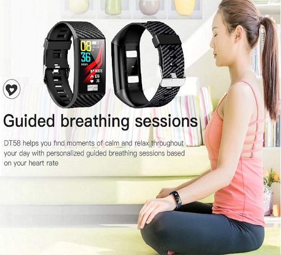 N3 ZELEK Smart Watch Blood Pressure Monitor Fitness Tracker Support Oximeter HEART Rate Monitor STRONG BATTERY Waterproof IP68 50m Full Touch Screen Activity Tracker for Men Sleep Monitor Unisex Watch - Image 3