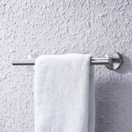 KES Towel Rail Wall Mounted Towel Holder Self Adhesive Small Towel Rail 30CM for Bathroom and Kitchen SUS 304 Stainless Steel Brushed Finish, A2000S30DG-2 - Image 4