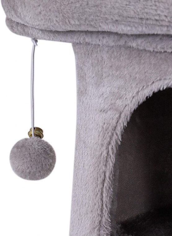 GC GAVENO CAVAILIA dibea KB00330 Climbing Tree Cat Scratching Post Height 60 cm Light Grey - Image 4